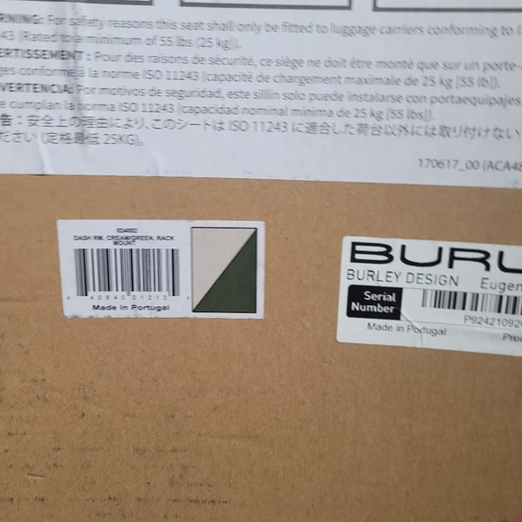 New Burley Dash Rear Rack Mounted Child Bike Seat - Picture 6 of 6